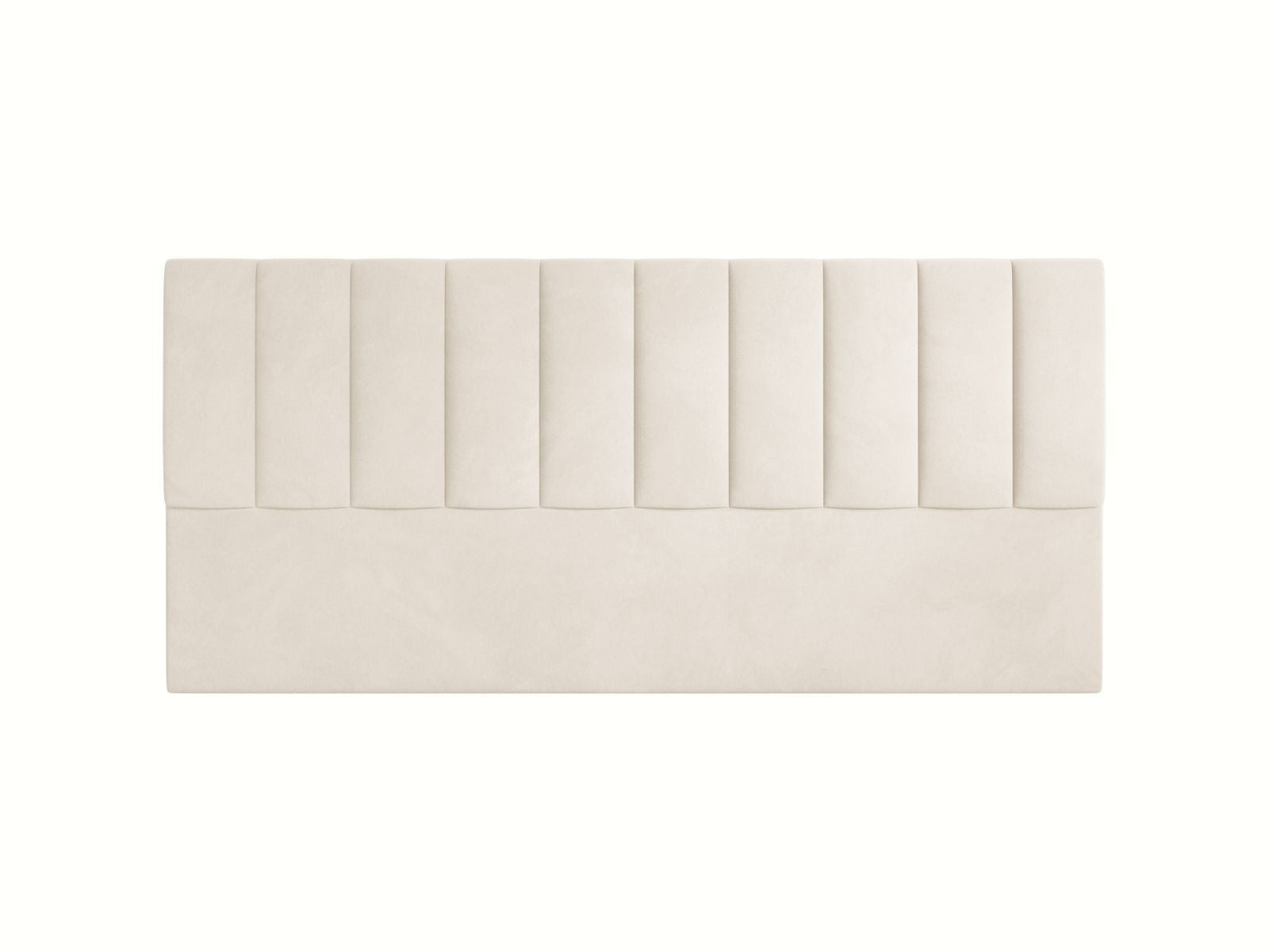 Marl — Headboard Ivory (Magic Velvet 2256) Black Plastic