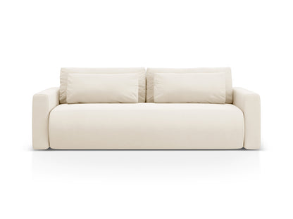 Belfast — Sofa Ivory (Magic Velvet 2256) Black Plastic