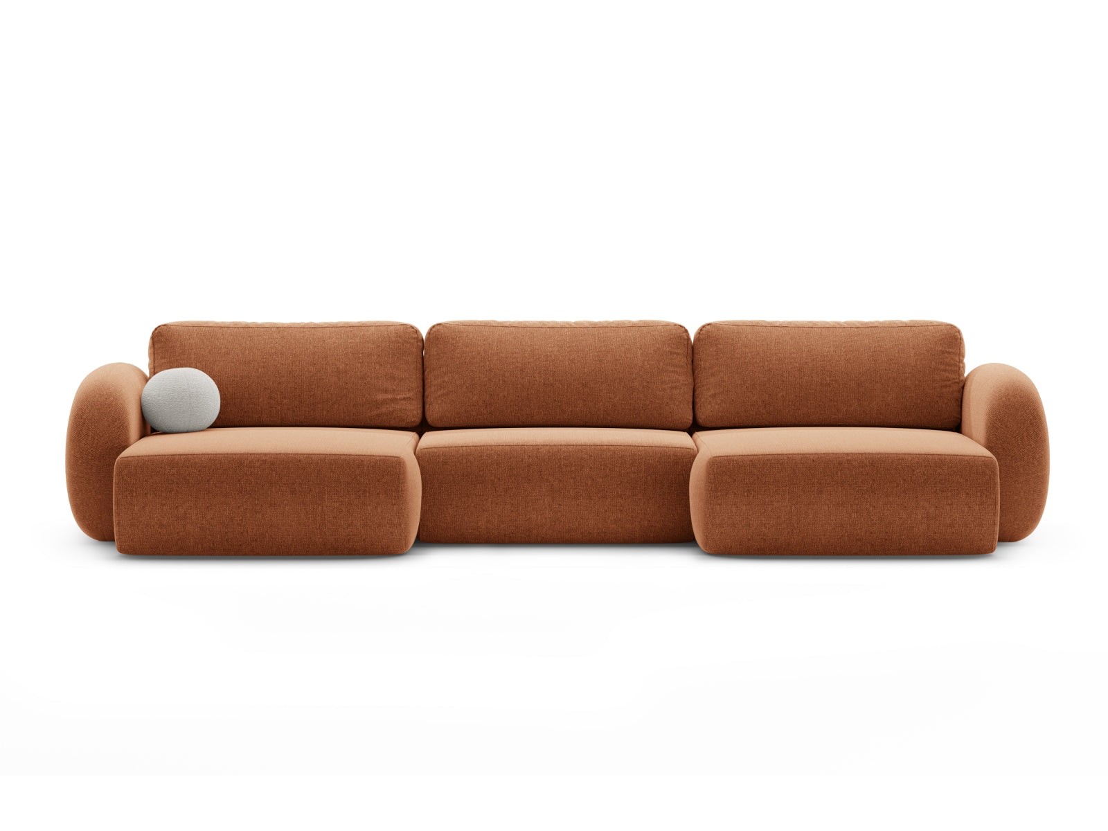 Tonale — Panoramic Sofa Brick (Eden 10 Terra) Must Plast Tundmatu