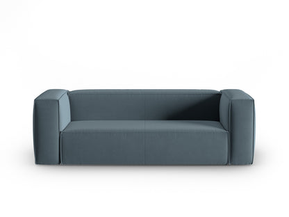 Mackay — Sofa Pastel Blue (Casino Dark Blue) Black Plastic