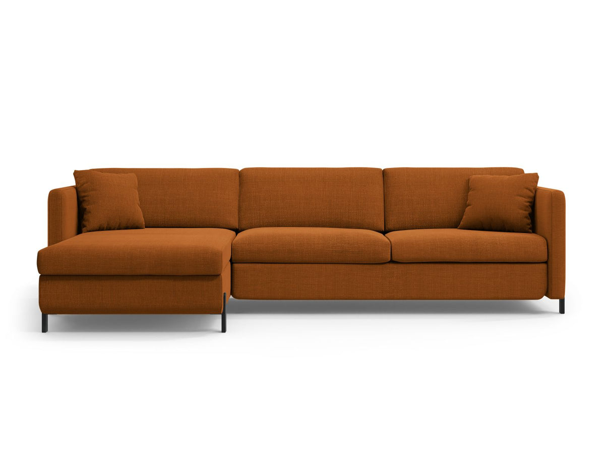 Gloria — Corner Sofa (286x170x88 cm) Brick (Bjorn 42) Left