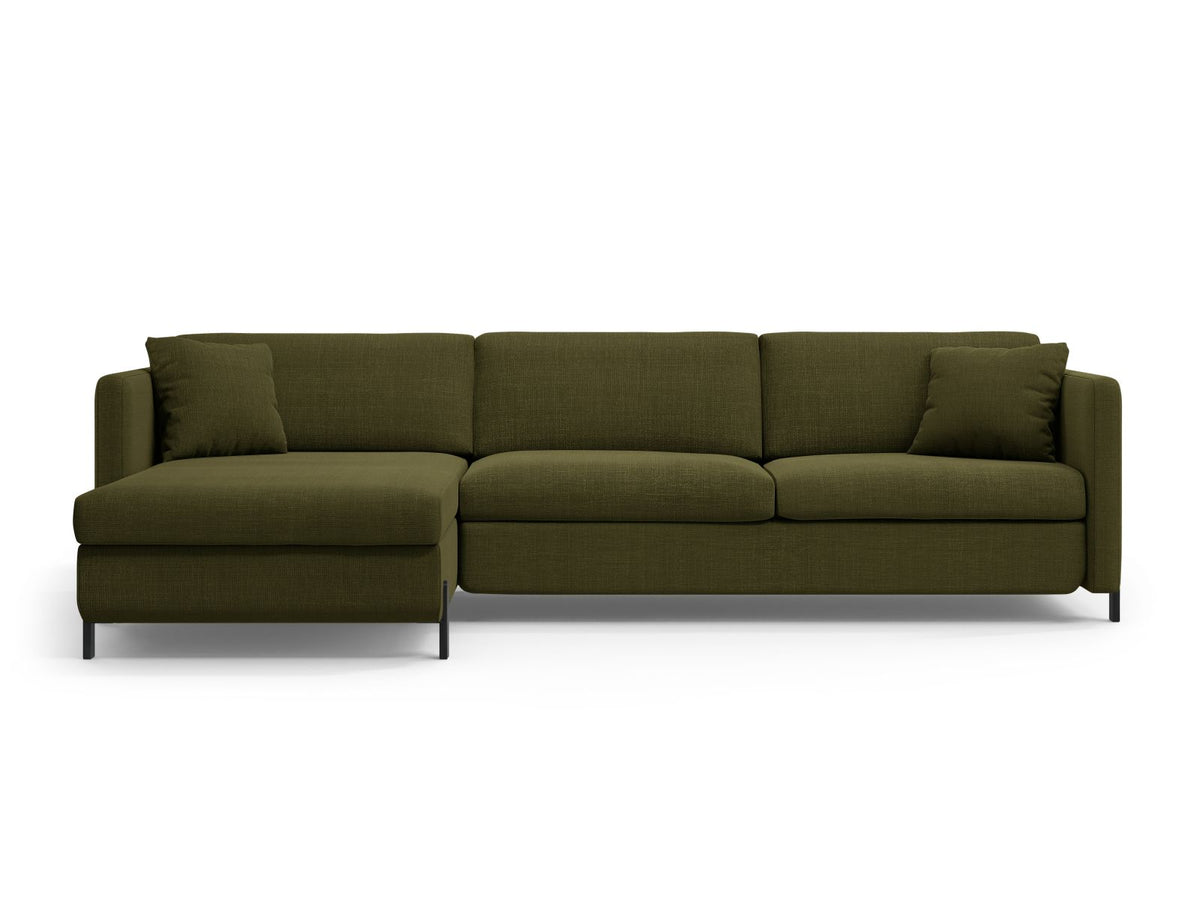 Gloria — Corner Sofa (286x170x88 cm) Green (Bjorn 77) Left