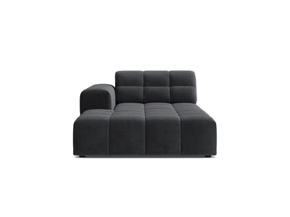 Jennifer — Chaise Longue (108x167x78 cm) Grey (Bluvel 14) Left