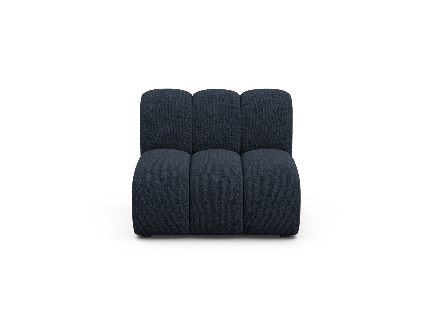 Lupine — Modular Sofa Navy Blue (Eden 16 Deep Blue) Black Plastic