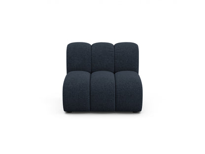 Lupine — Modular Sofa Navy Blue (Eden 16 Deep Blue) Black Plastic