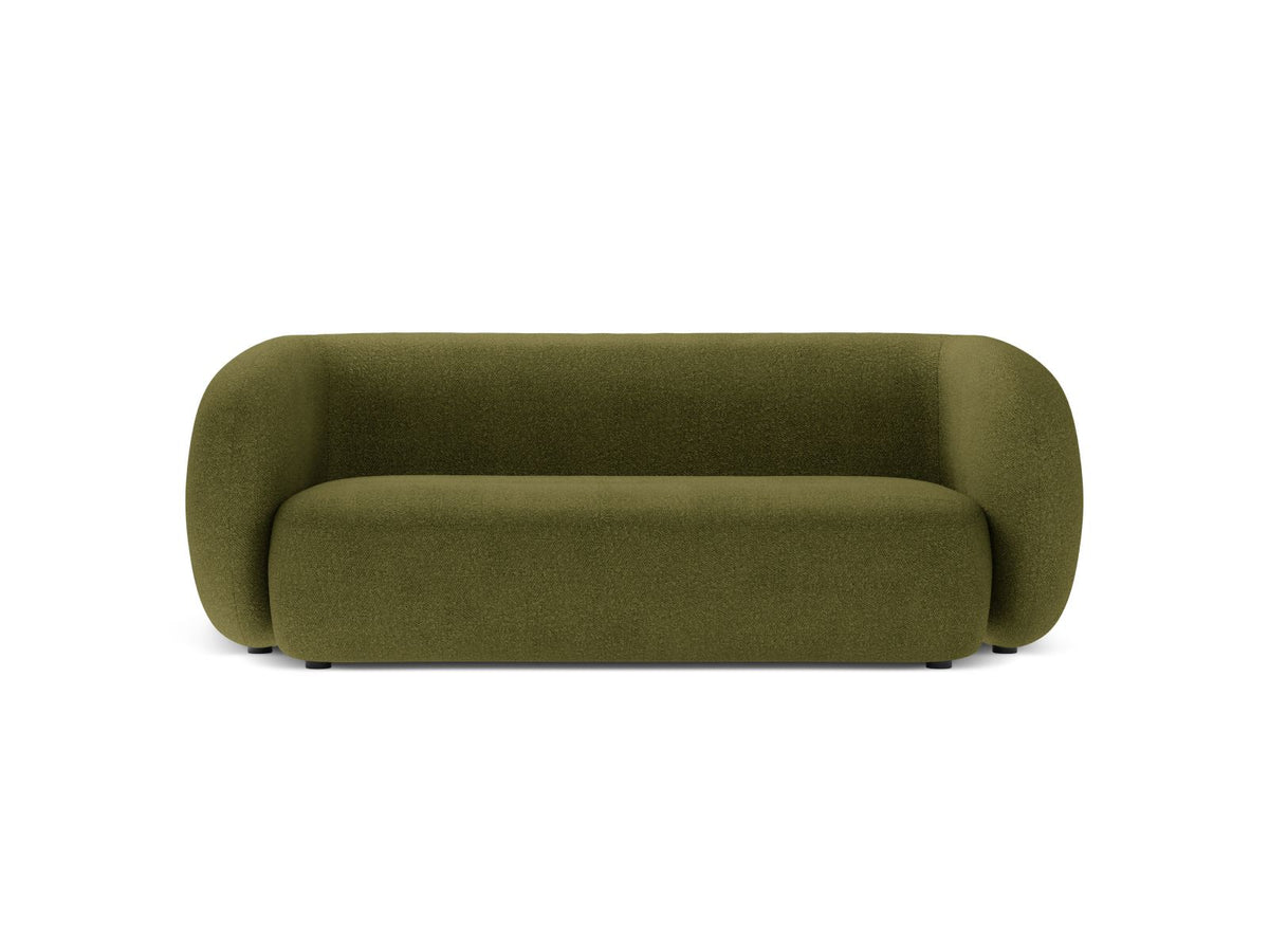 Kate — Sofa Dark Olive Green (Baloo 2090) Black Plastic