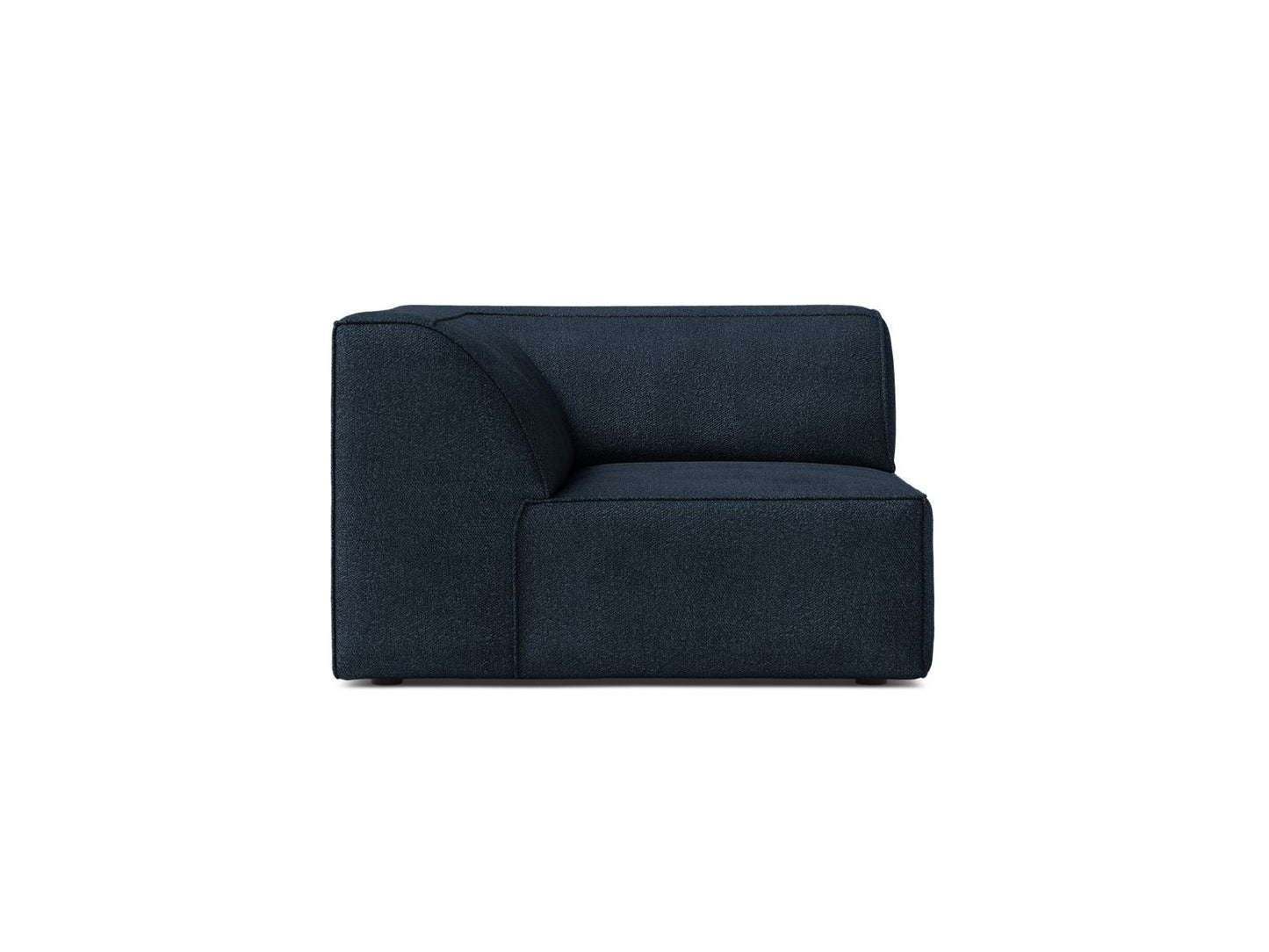 Jodie — Modular Sofa Dark Blue (Baloo 2088) Black Plastic