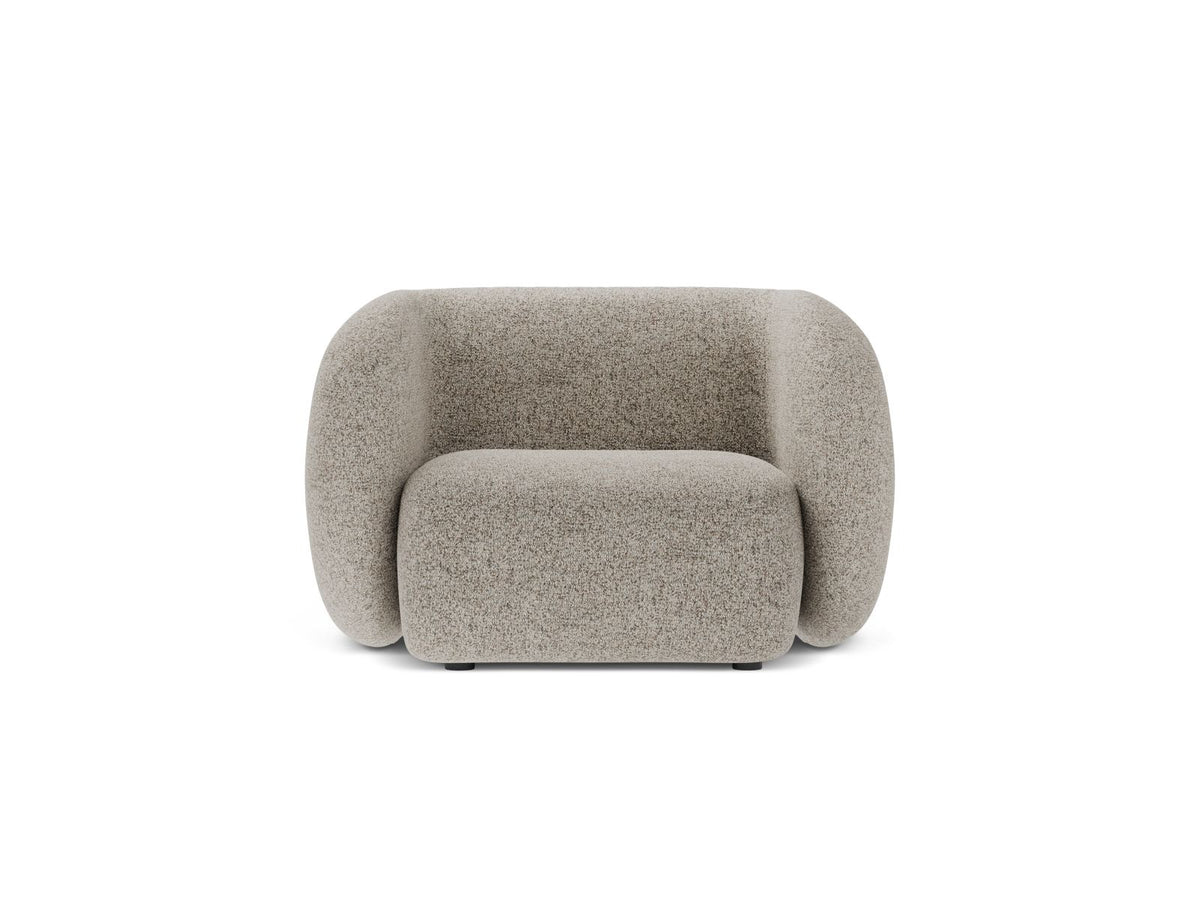 Kate — Armchair Beige Melange (Puente 06) Black Plastic