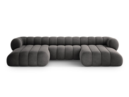 Koge — Panoramic Sofa Grey (Vogue 15) Black Plastic