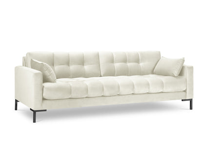 Mamaia — Sofa Light Beige (Bluvel 22) Black Metal