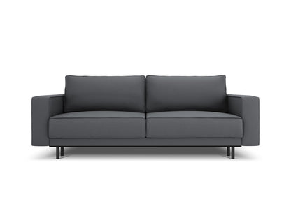 Caro — Sofa Dark Grey (Megan 367) Black Beech Wood