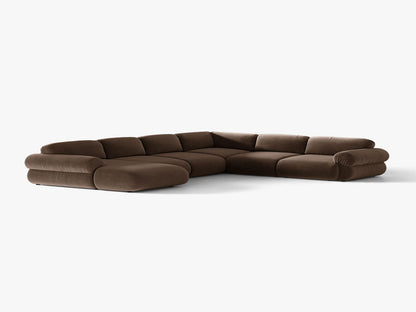 Ophelia — Panoramic Sofa (370x289x84 cm) Chocolate (Salvador 4) Right
