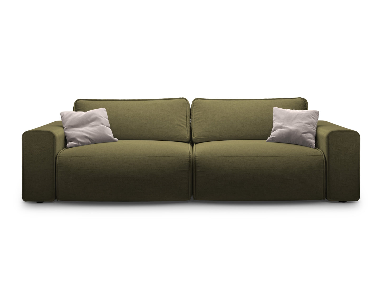 Victor — Sofa Green (Moly 38) Black Plastic