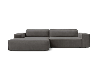 Jodie — Corner Sofa (224x162x77 cm) Light Grey (Bluvel 13) Left