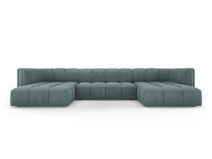 Moritz — Panoramic Sofa Sea Green (Rebel 13) Black Plastic