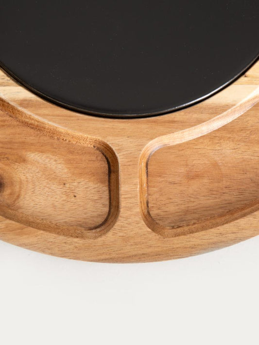 Set b2 FRESCA 6-Piece Wooden Serving Set with Knives