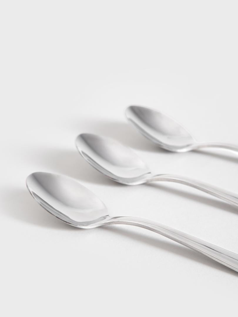 TEASPOON SET 10 pcs Vienna Silver Teaspoon Set of 10 - Stainless Steel, 14.8 cm