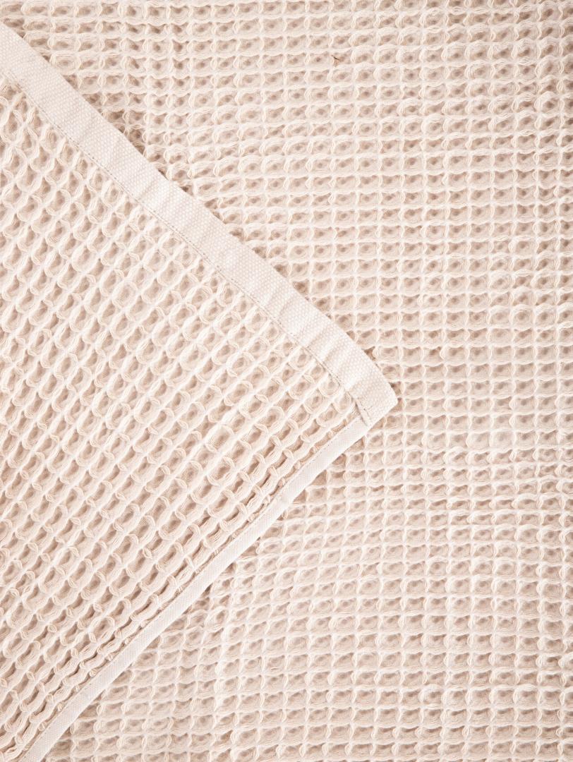 Towel VAFFEL Beige 50x90 cm Cotton Waffle Texture