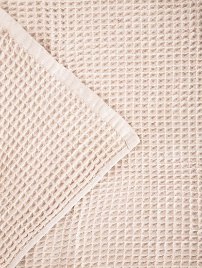 Towel VAFFEL Beige 50x90 cm Cotton Waffle Texture
