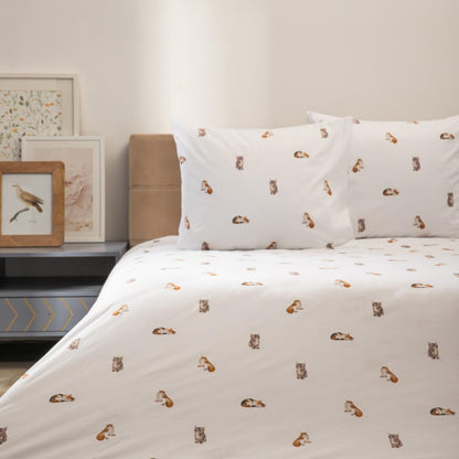 GATTINO Microfibre Bedding Set with Kitten Pattern 220x200 cm