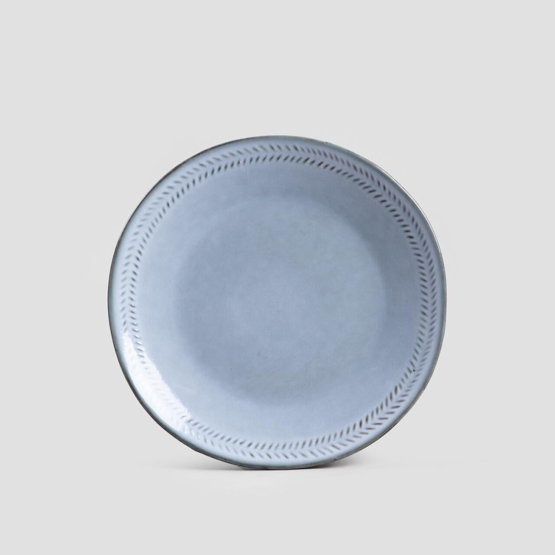 BLUEJEANS Dessert Plate Light Blue Stoneware 24cm