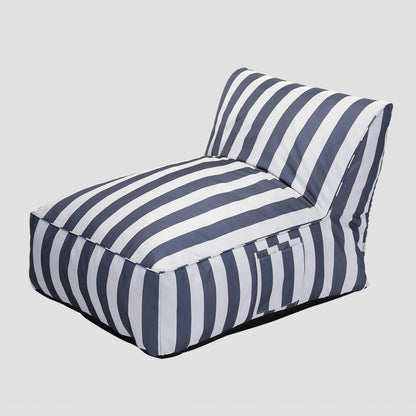 Maris Blue and White Striped Couch Lounger 102x72x65 cm