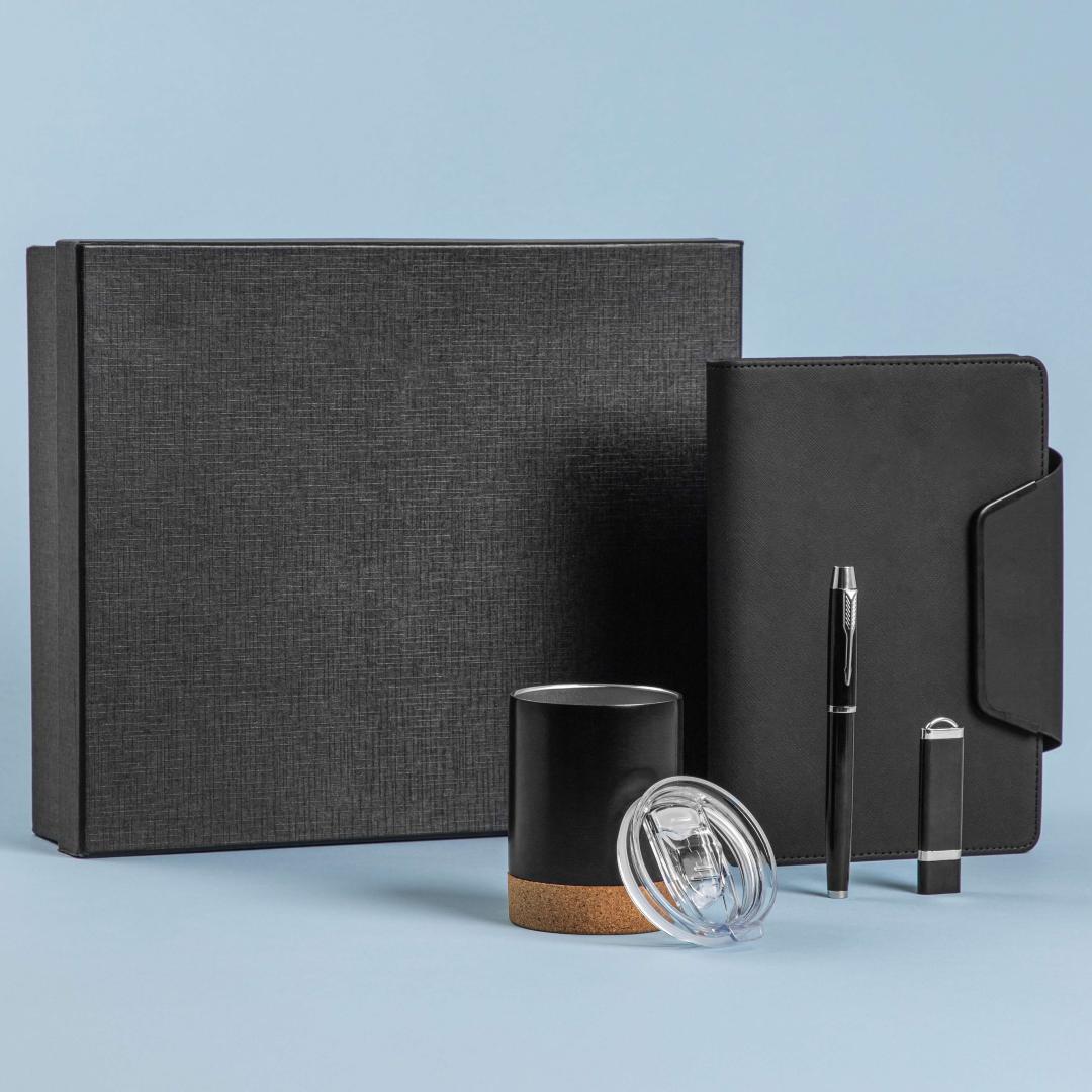 Bodo Office Set with Notebook, Pen, USB Drive, and Mug