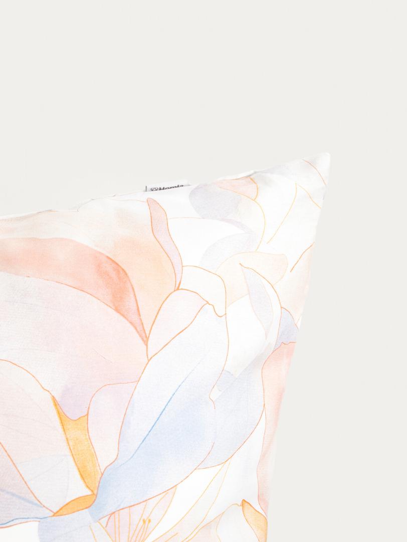 Bed linen set ROSA Satin Floral Bed Linen Set 140x200 + 70x80 cm
