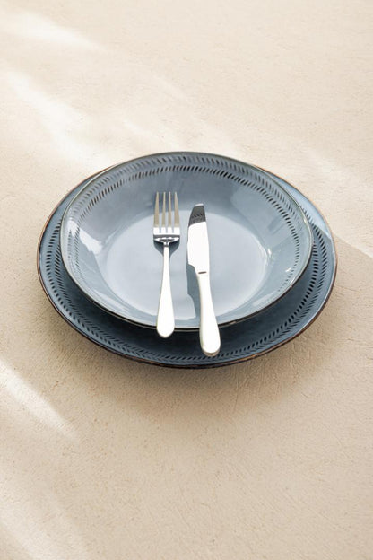 BLUEJEANS Deep Blue Stoneware Plate 24cm