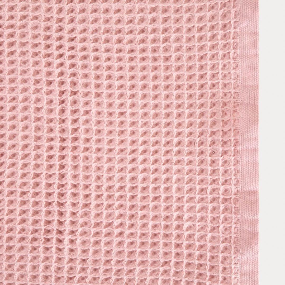 VAFFEL Pink Waffled Cotton Towel 70x130cm
