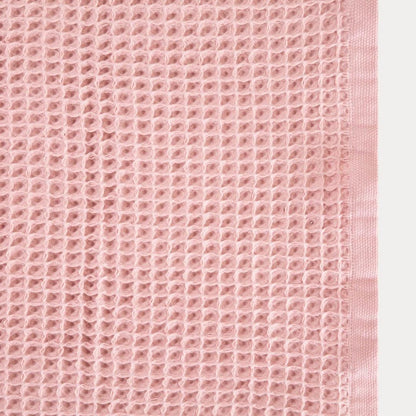 VAFFEL Pink Waffled Cotton Towel 70x130cm