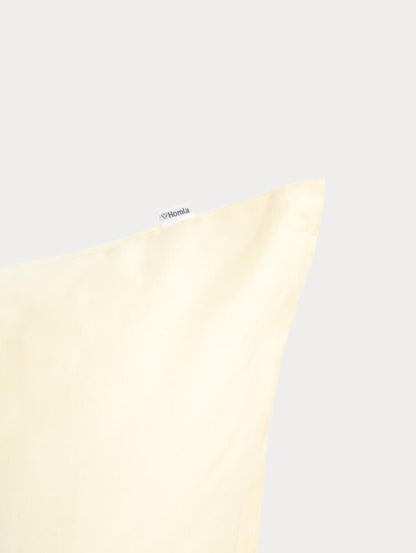 Bed linen set AVELIA Yellow Satin Viscose Blend Bed Linen Set 140x200 + 70x80 cm