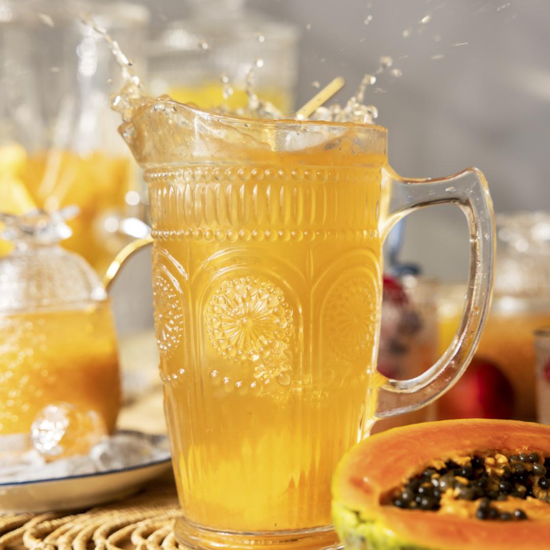 BARREL Glass Carafe Transparent 1.3L