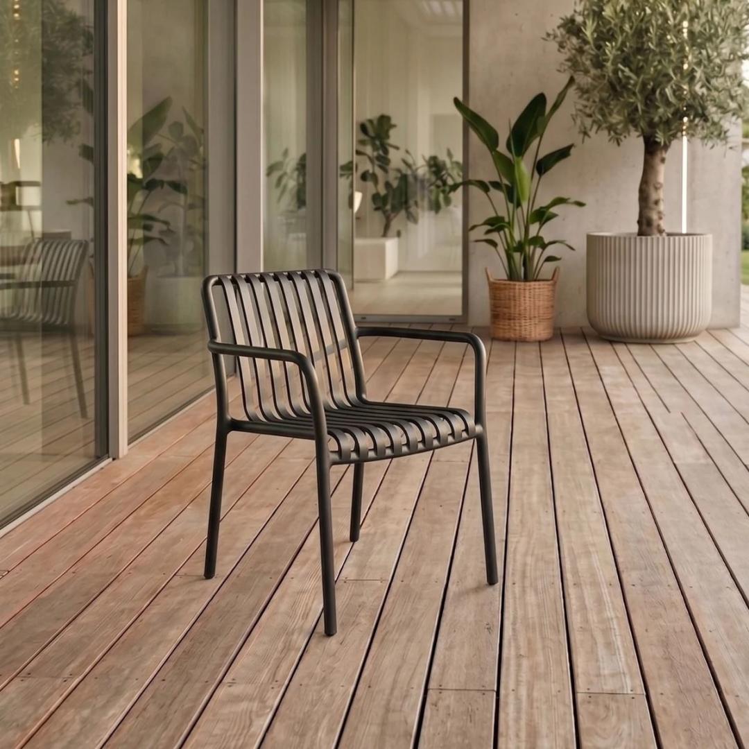 VALORO Chocolate Garden Chair - Comfortable Outdoor Seating
