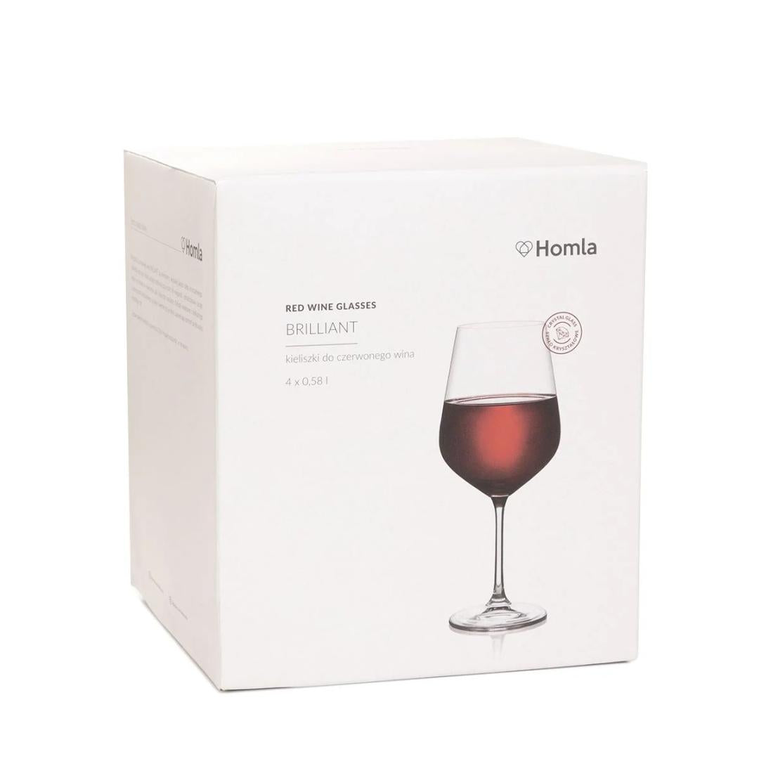 BRILLIANT Red Wine Glass Set 4 pcs 0.58L