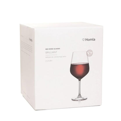 BRILLIANT Red Wine Glass Set 4 pcs 0.58L