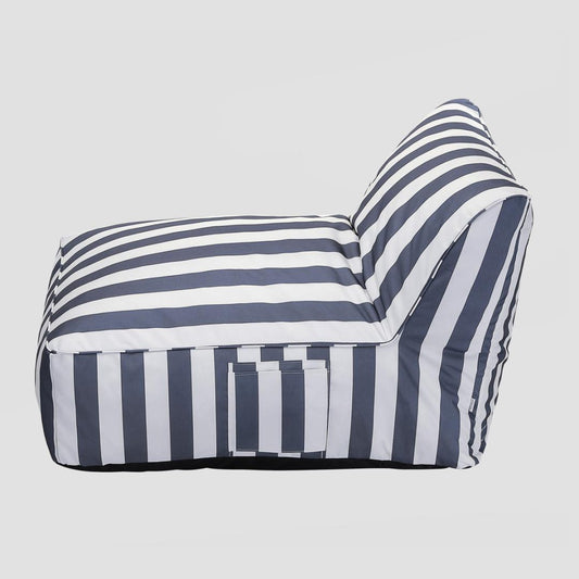 Maris Blue and White Striped Couch Lounger 102x72x65 cm