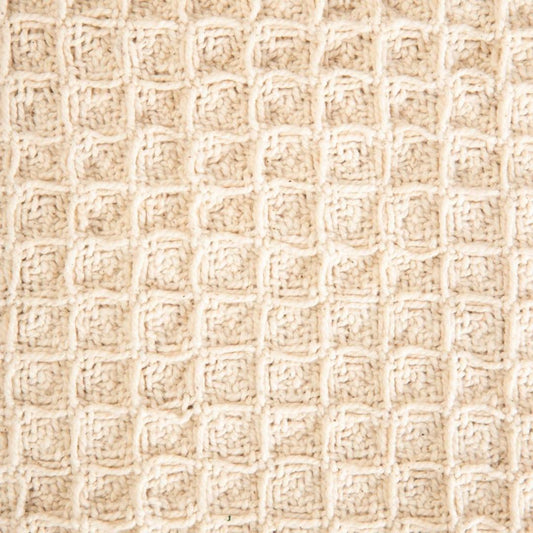 VAFFEL Fringed Natural Cotton Blanket 130x170 cm