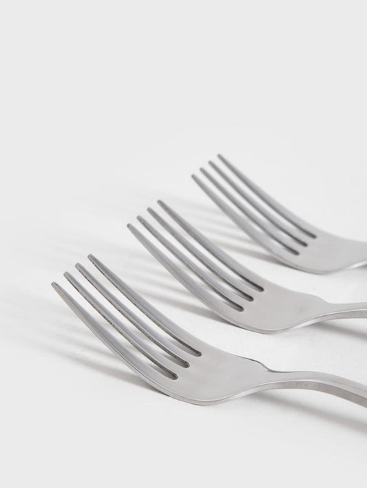 Vienna Silver Fork Set 10 pcs - 20.4 cm Stainless Steel