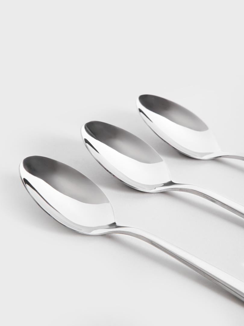 SPOON SET 10 pcs Vienna 10-Piece Silver Spoon Set - Stainless Steel Cutlery
