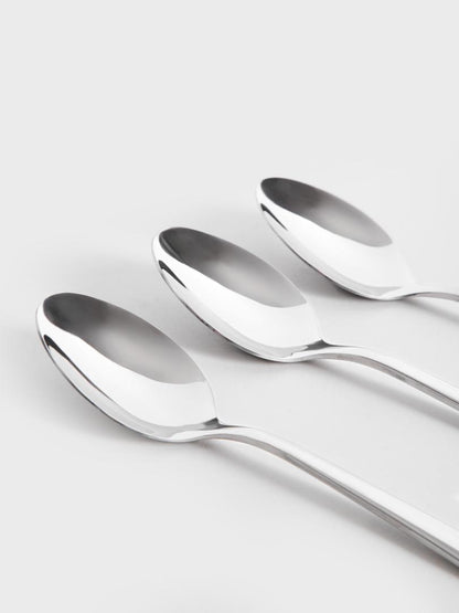 SPOON SET 10 pcs Vienna 10-Piece Silver Spoon Set - Stainless Steel Cutlery