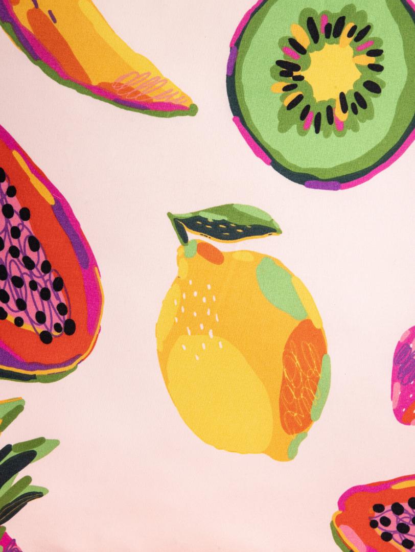 Bed linen set FRUTTI Microfiber Fruit Pattern Bed Linen Set 220x200 cm
