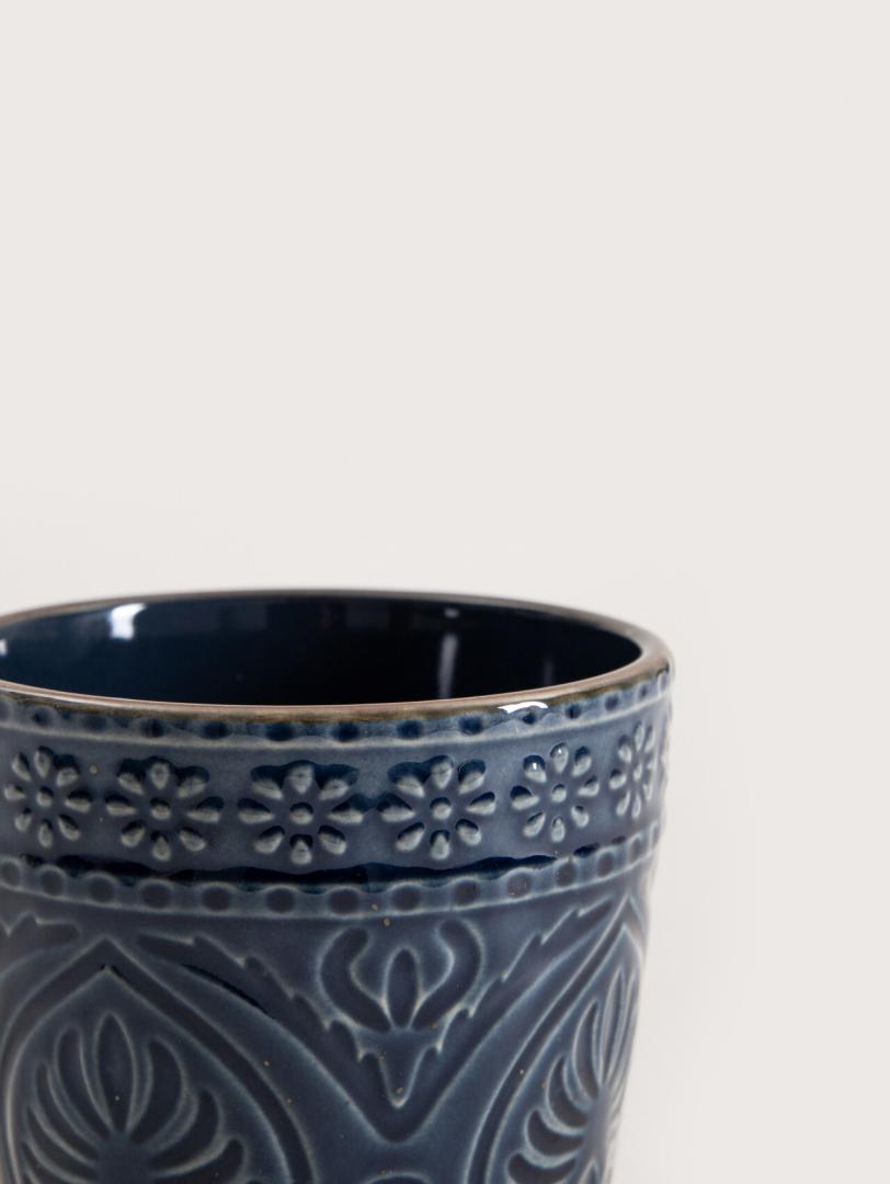 Indie Small Navy Blue Ceramic Mug 0.2L