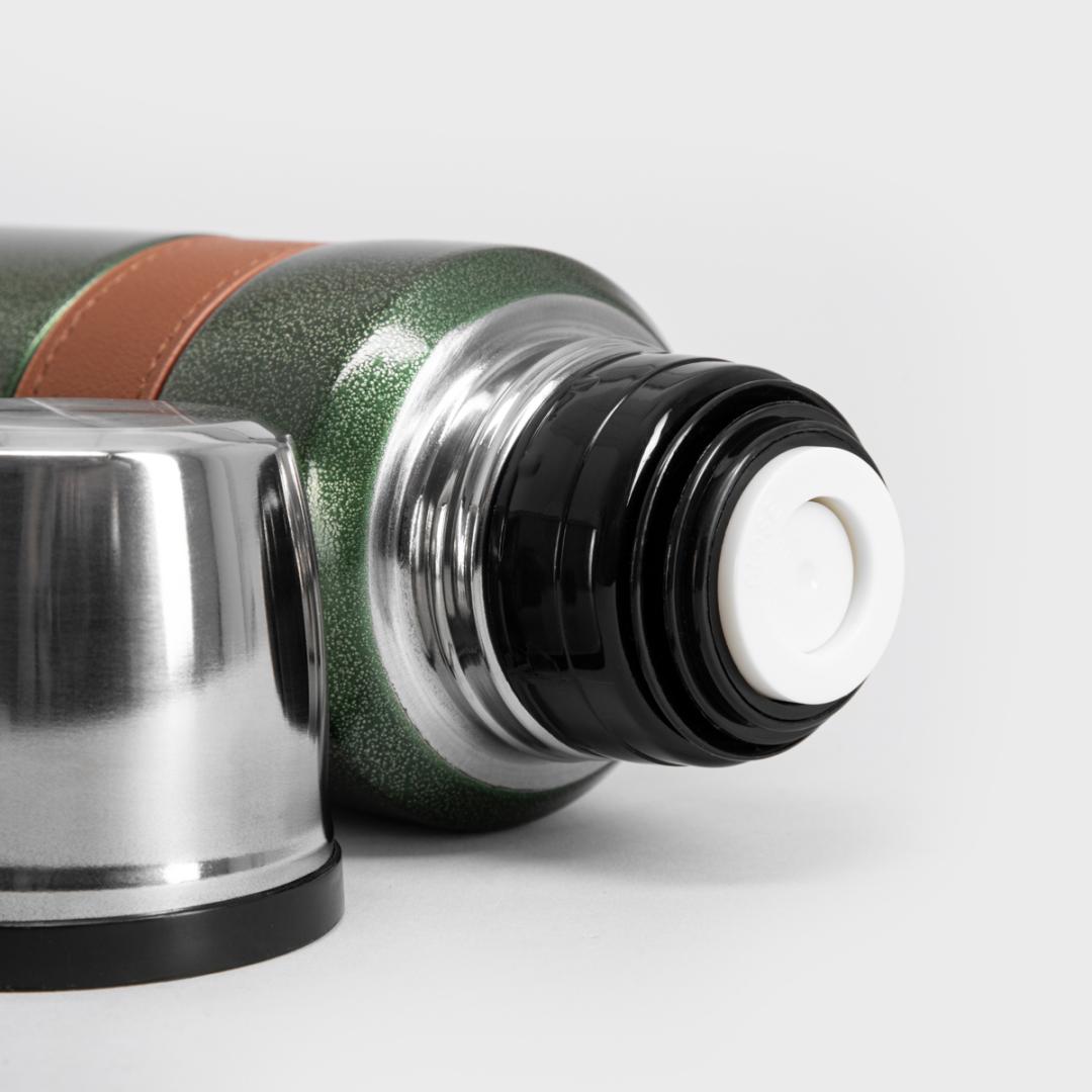 RIBE Thermos 1000ml Screw Cap Stainless Steel Thermal Mug