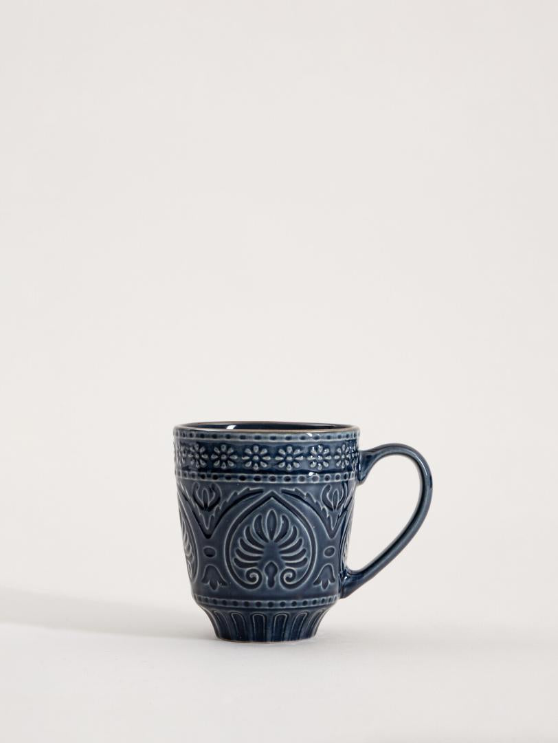 Indie Small Navy Blue Ceramic Mug 0.2L