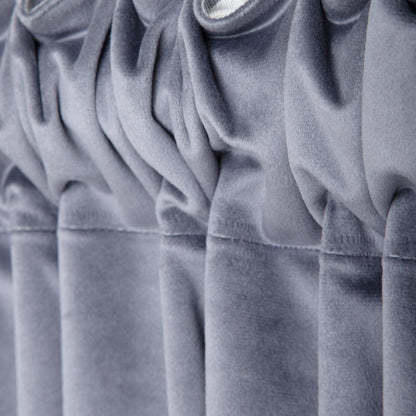 B2 Velvet Dark Grey Blackout Curtain