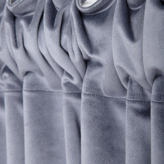 B2 Velvet Dark Grey Blackout Curtain