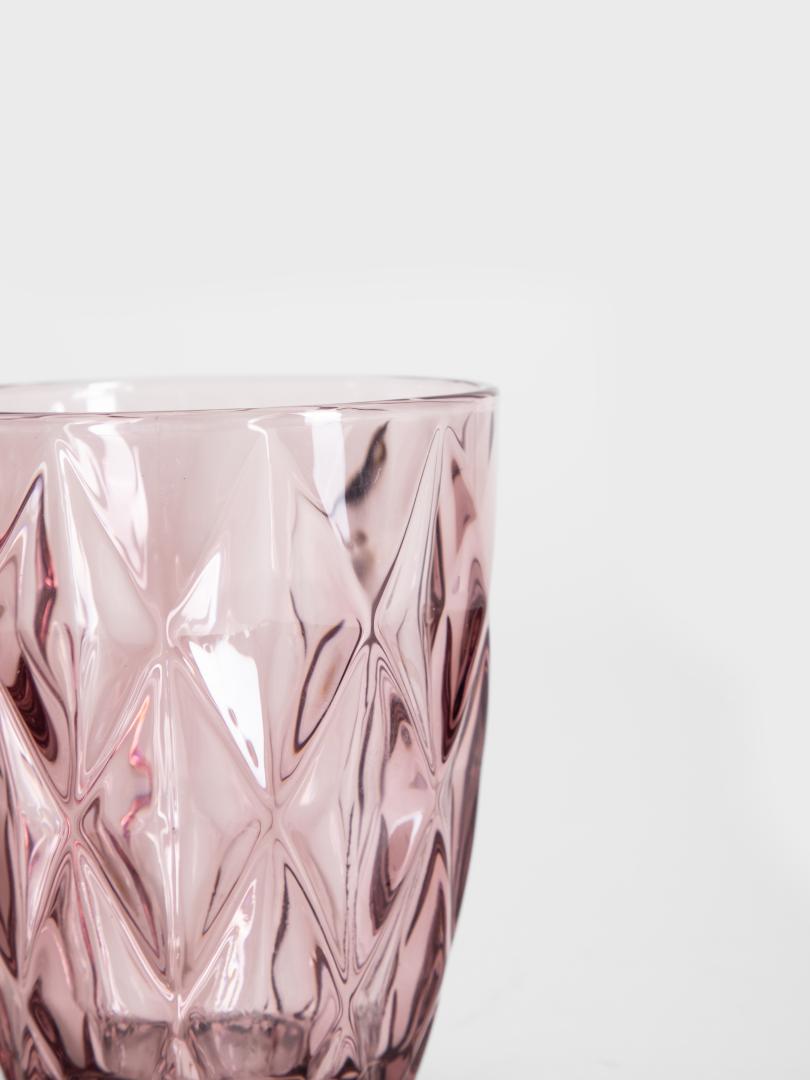 LUNO Pink Glasses Set 4pc 280ml