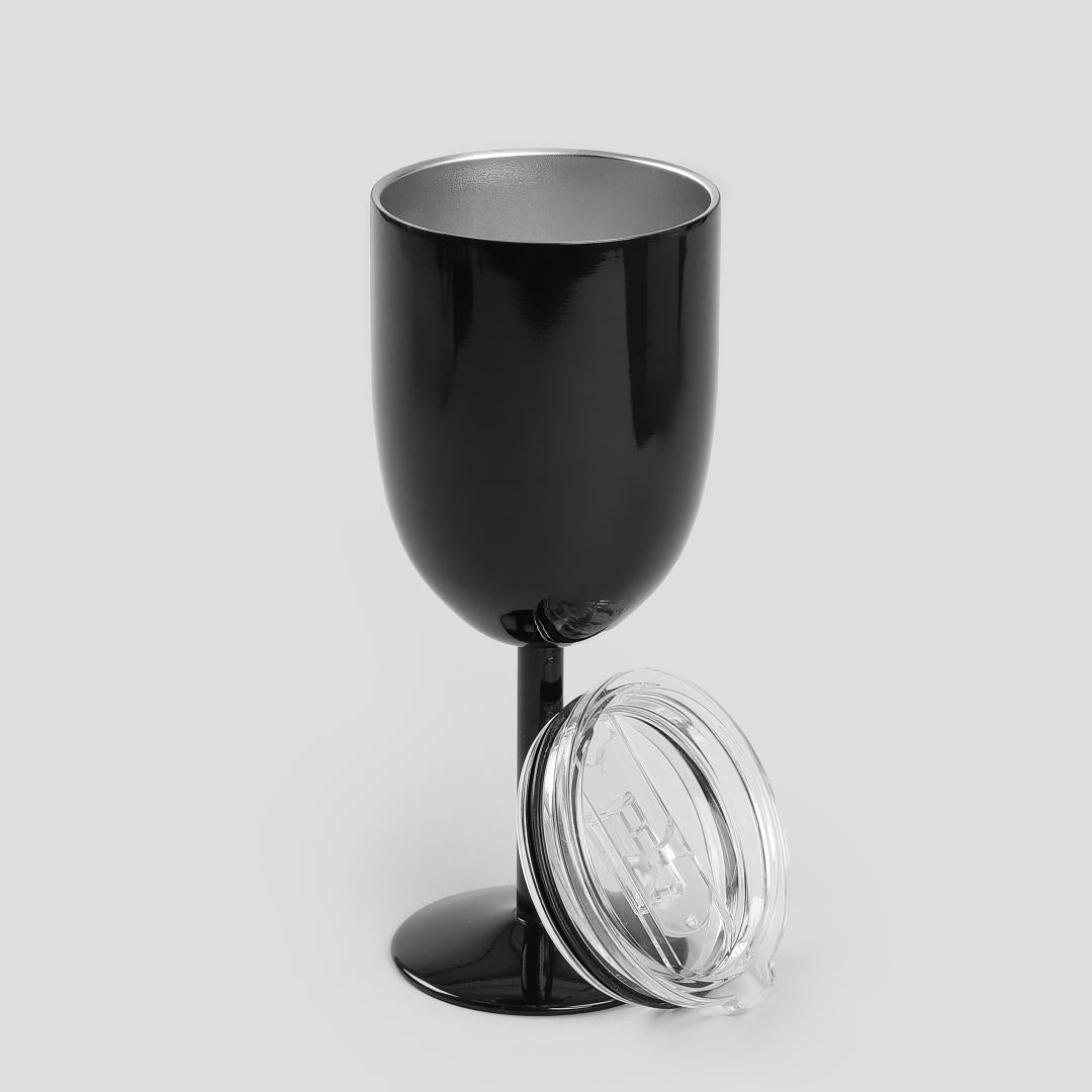 RONNE Wine Glass 360ml Black Stainless Steel