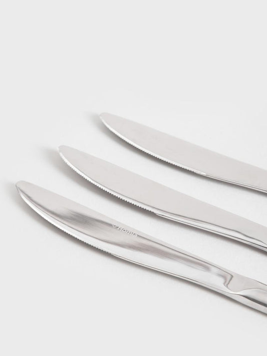 KNIFE SET 10 pcs Vienna 10-Piece Silver Knife Set - Stainless Steel Cutlery